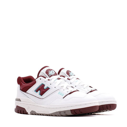 New Balance Men 550 White Burgundy BB550WBG - FOOTWEAR - Canada