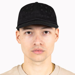 Pleasures Eyelet Snapback Black - HEADWEAR - Canada