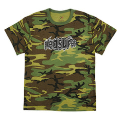 Pleasures Men Strain Logo T-Shirt Camo W054-CAM - T-SHIRTS - Canada