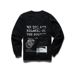 Reigning Champ Men Knit Mid Wt Jersey S04 Source Long Sleeve Black RC-2239-BLK - SWEATERS - Canada