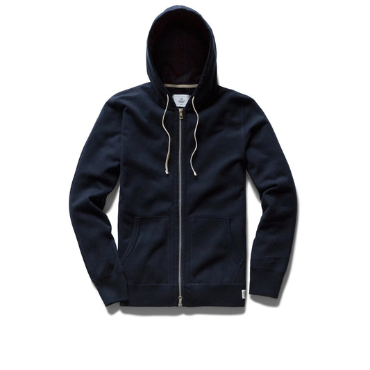 Reigning Champ Men Knit Mid Wt Terry Full Zip Hoodie Navy RC-3205-NVY - SWEATERS - Canada