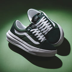 Vans Men Old Skool Overt CC Dark Green White VN0A7Q5EDGY - FOOTWEAR - Canada