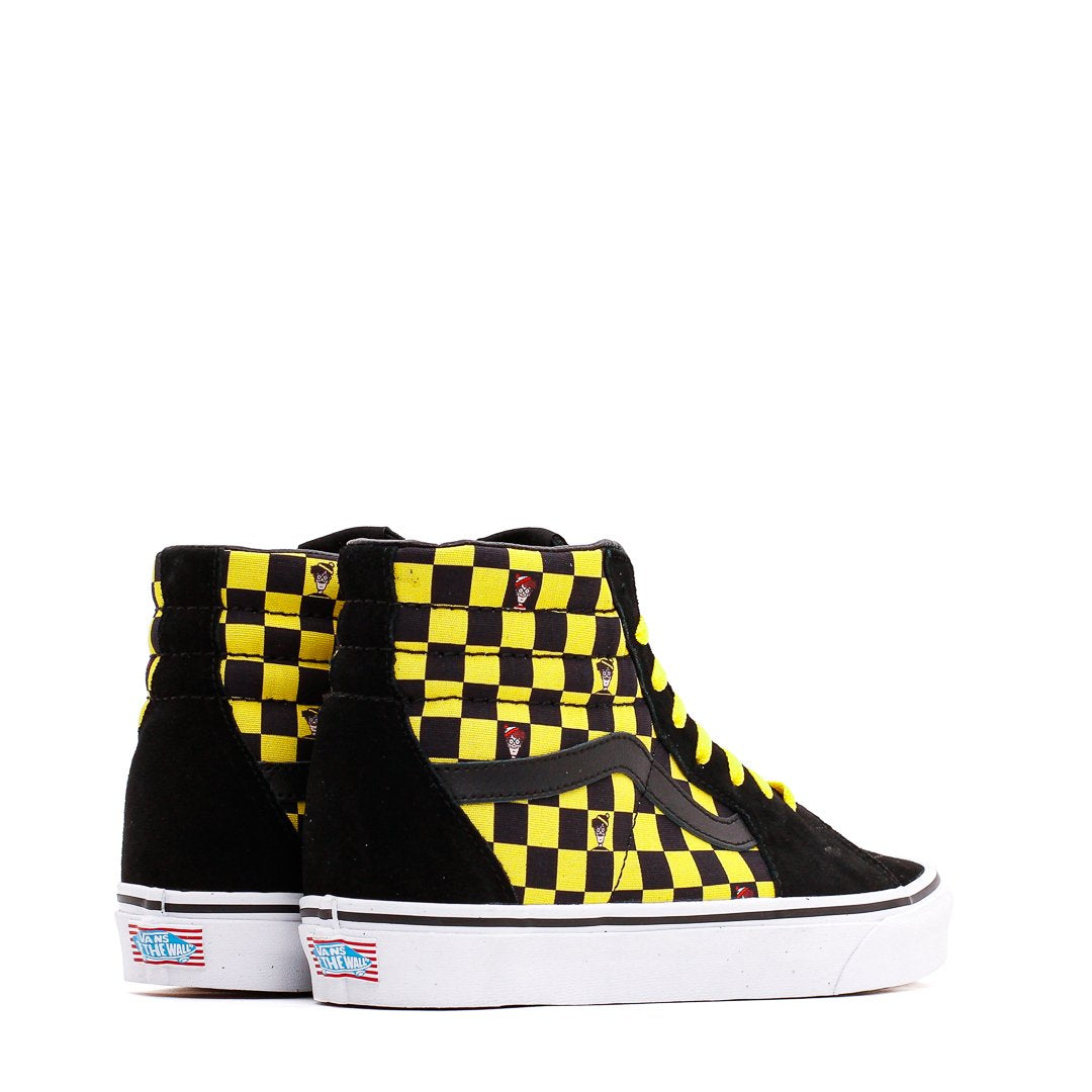 Vans x Where's Waldo Sk8-Hi Odlaw Checkerboard Black Yellow Size 11.5  Men's NWOB