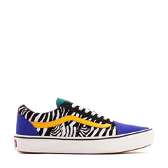 FOOTWEAR - Vans UA ComfyCush Old Skool Zebra Tidepool Surf The Web Women VN0A3WMAVWT