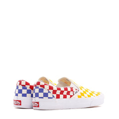 Vans UA Men Classic Slip-On Checkerboard Multicolour VN0A38F7VLV - FOOTWEAR - Solestop.com - Canada