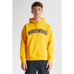 Wood Wood Men Fred IVY Hoodie Yellow - SWEATERS - Canada