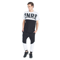 CLOTHING - Zanerobe Team Print Tee White Black 125-MOV